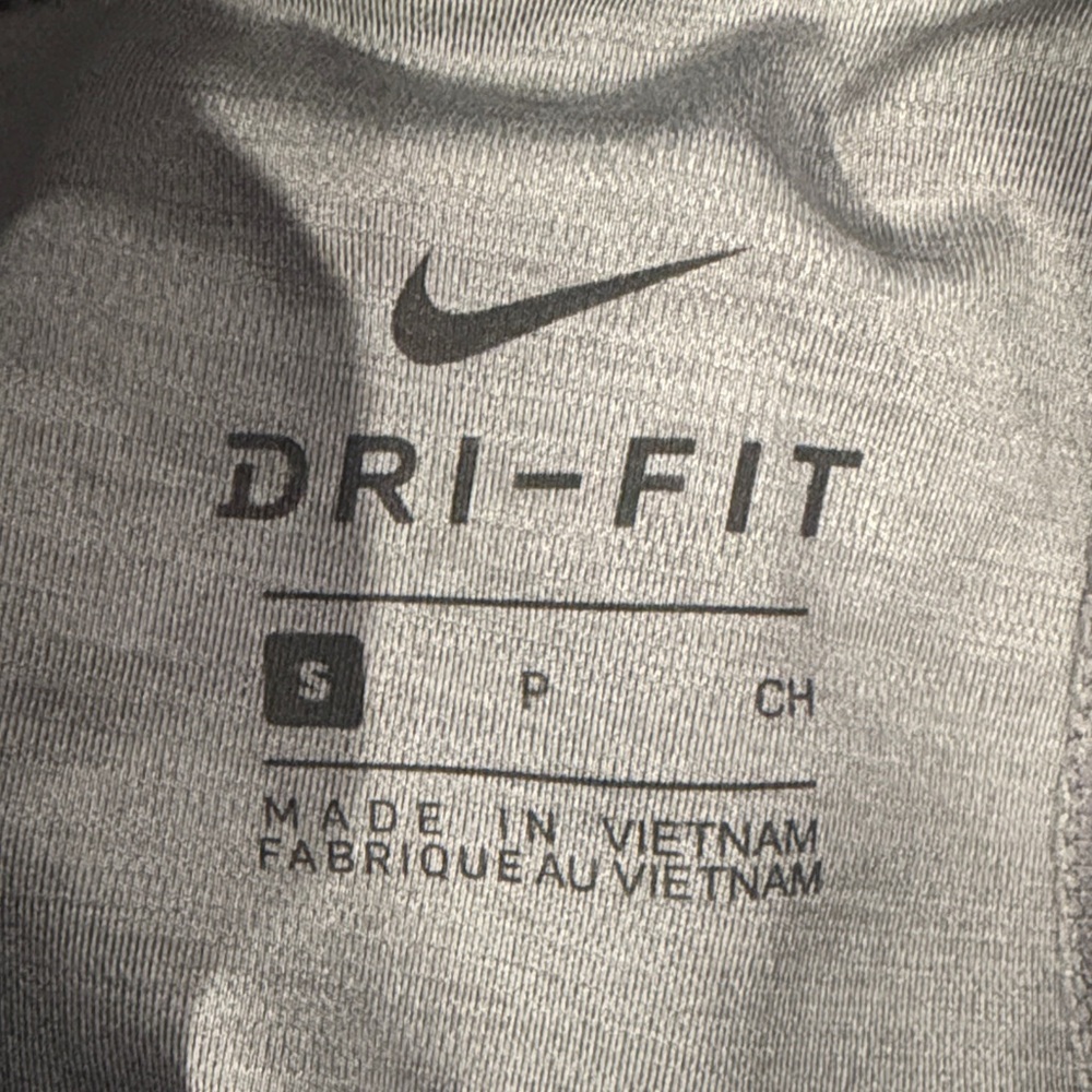 Nike Pro Dri Fit Grey Seam Leg Detail Leggings Woman’s Size small - Picture 3 of 3